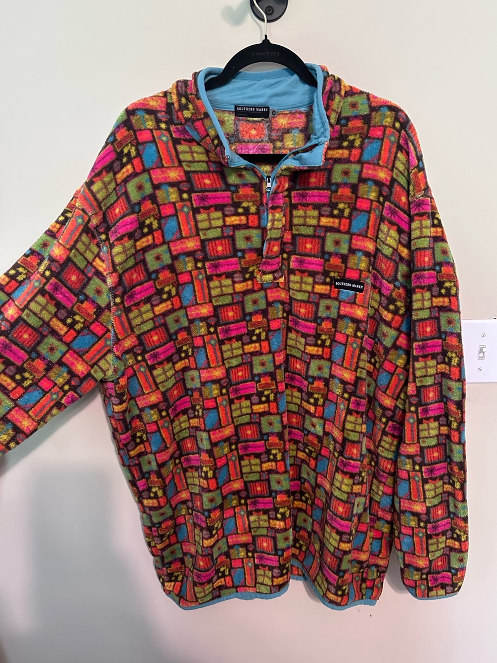 Southern Marsh Colorblock Yuletide Fleece Pullover